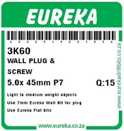 3K60 - Wall Plug & Screw -3K60_label_T
